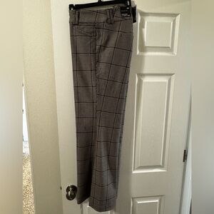 Trouser Aline Flare Studio Luxe Ponte Pant - Stella Plaid Chateau Grey